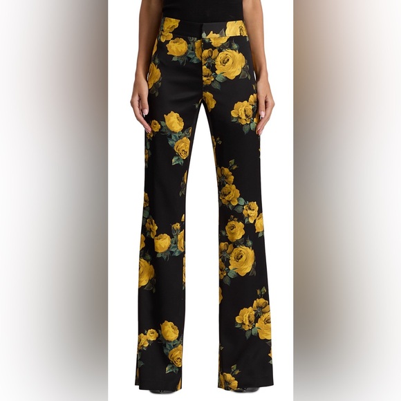 Alice + Olivia Pants - Alice + Olivia Livi Printed Floral Pants